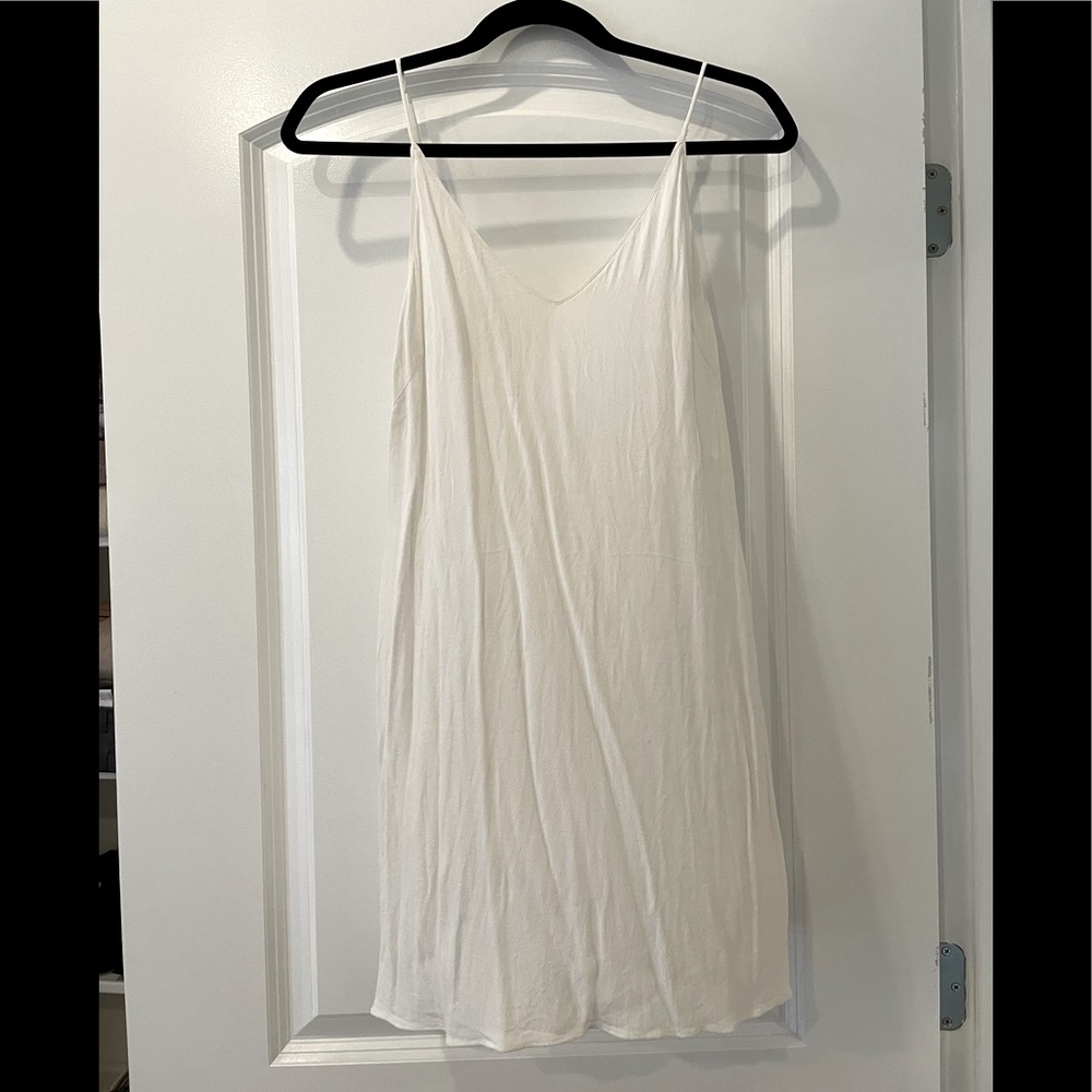 Aritzia white slip dress